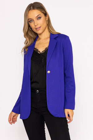 Carraig Donn Stretch Twill Blazer in Purple