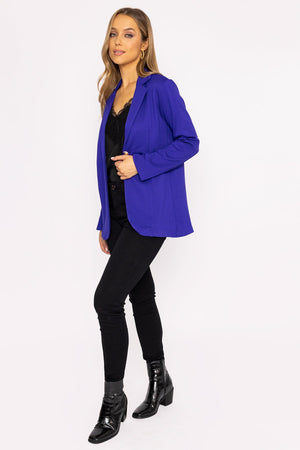 Carraig Donn Stretch Twill Blazer in Purple