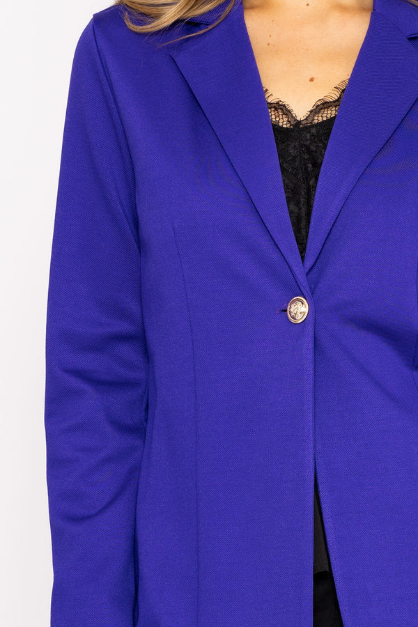 Carraig Donn Stretch Twill Blazer in Purple