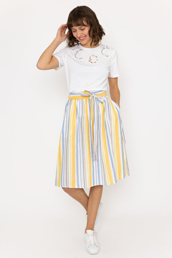 Carraig Donn Stripe Midi Skirt