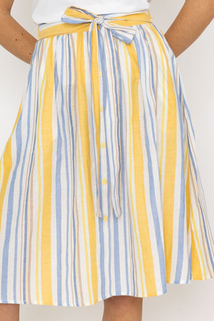Carraig Donn Stripe Midi Skirt