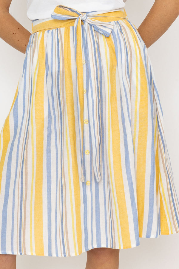 Carraig Donn Stripe Midi Skirt
