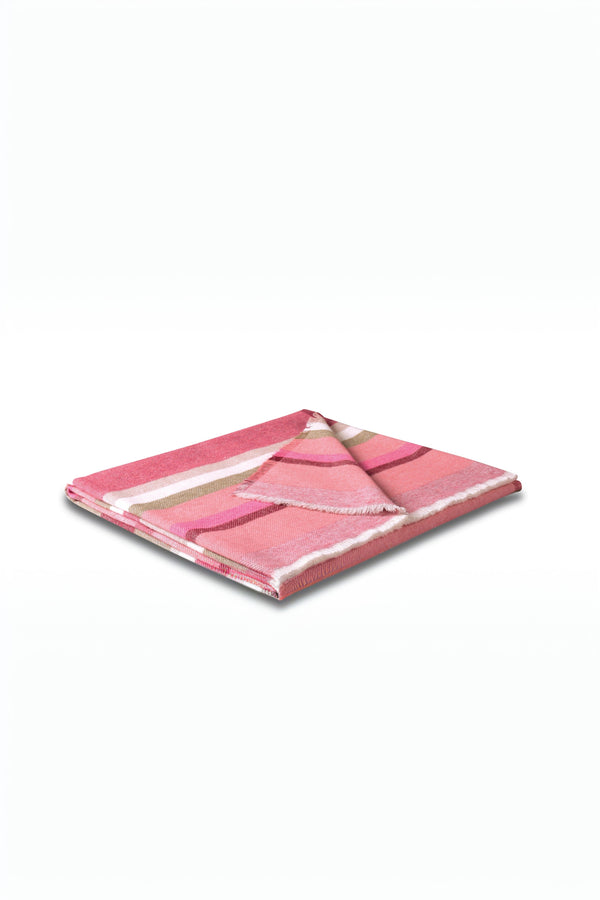 Carraig Donn Stripe Out Pink Blanket