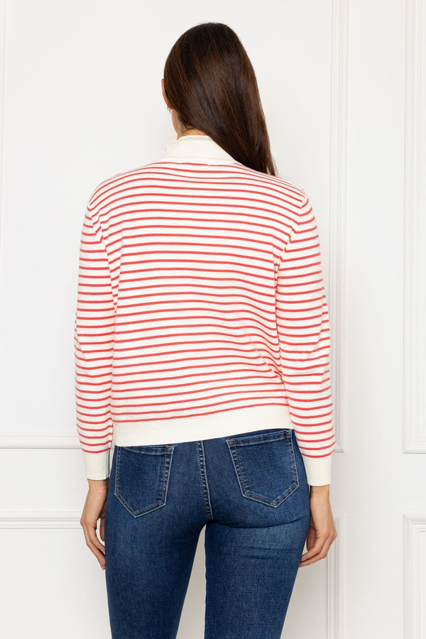 Carraig Donn Stripe Turtleneck in Orange