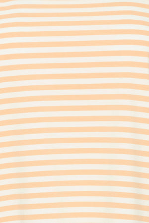 Carraig Donn Striped Cotton T-Shirt in Orange