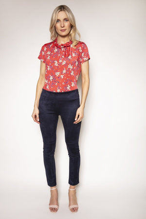 Carraig Donn Suedette Trousers in Navy