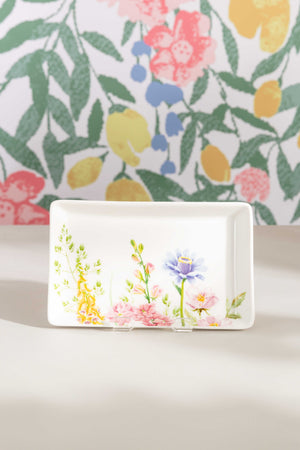 Carraig Donn Summer Garden Rectangle Serving Plate