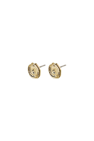 Carraig Donn Sun Motif Earrings in Gold