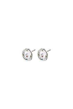 Carraig Donn Sun Motif Earrings in Silver