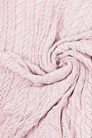 Carraig Donn Super Soft Merino Throw in Pink