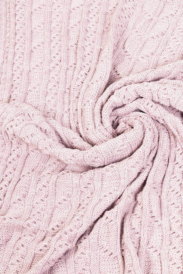 Carraig Donn Super Soft Merino Throw in Pink