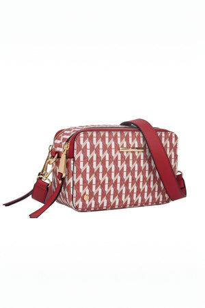 Carraig Donn Tajo Double Zip Box Bag in Red