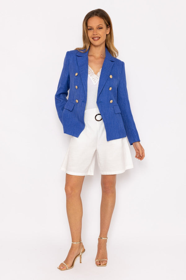 Carraig Donn Textured Blazer in Dark Blue