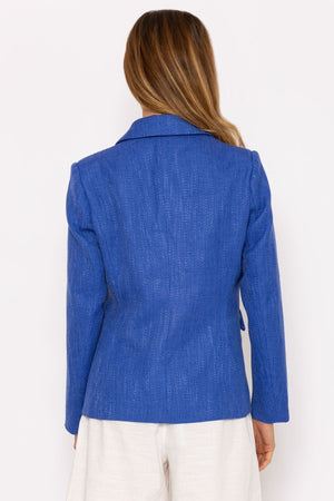 Carraig Donn Textured Blazer in Dark Blue