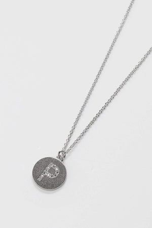 Carraig Donn The "P" Initial Necklace in Silver