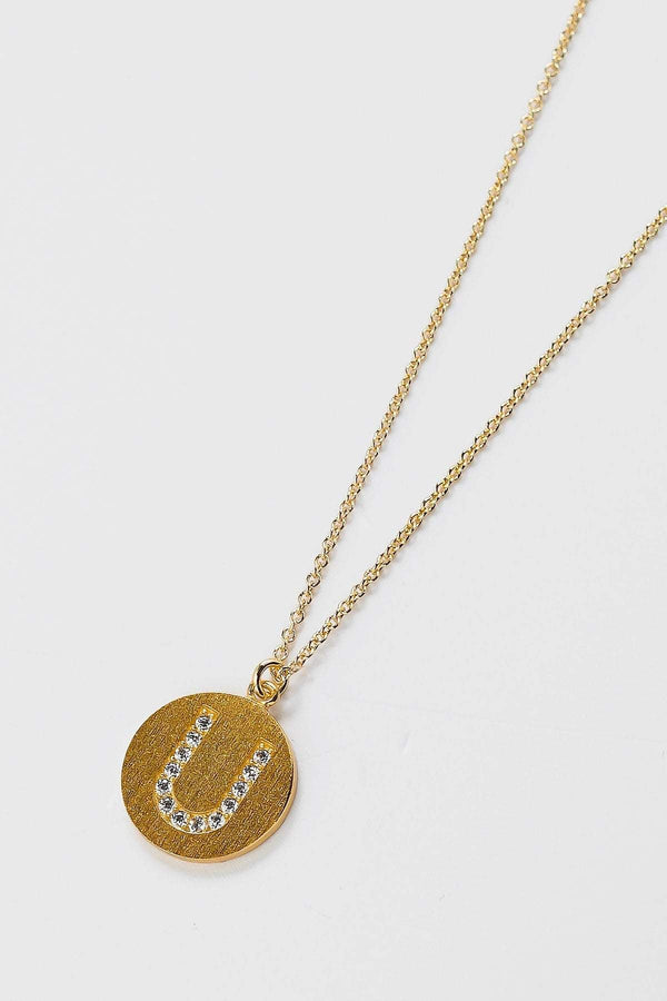 Carraig Donn The "U" Initial Necklace in Gold