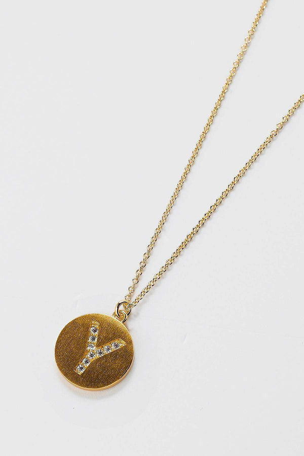 Carraig Donn The "Y" Initial Necklace in Gold