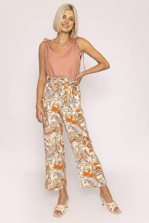 Carraig Donn Tie Shoulder Top in Pink