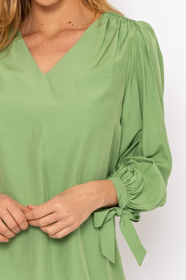 Carraig Donn Tie Sleeve Top in Sage