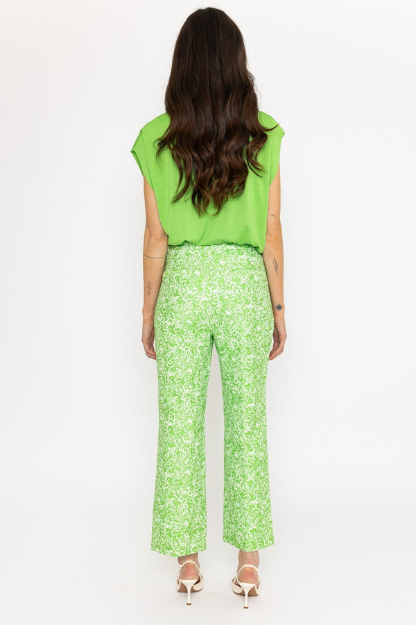 Carraig Donn Trinidad Ankle Trousers in Green