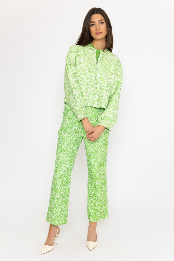 Carraig Donn Trinidad Ankle Trousers in Green