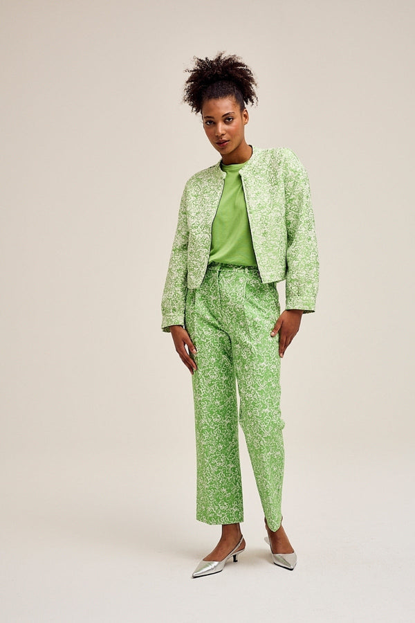 Carraig Donn Trinidad Ankle Trousers in Green