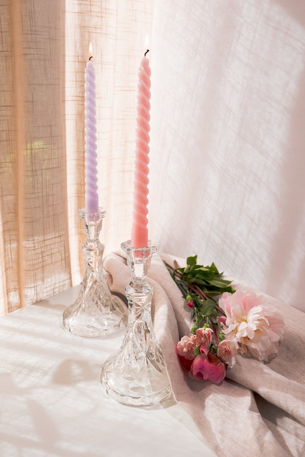 Carraig Donn Trinity Crystal Candlesticks Set