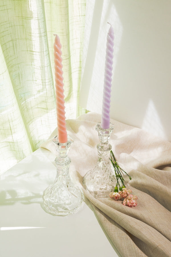 Carraig Donn Trinity Crystal Candlesticks Set
