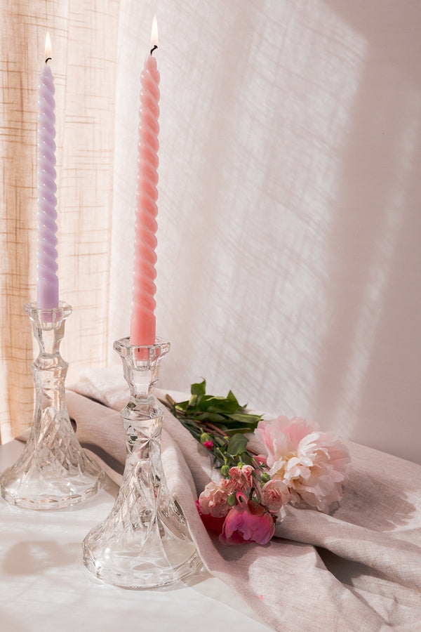 Carraig Donn Trinity Crystal Candlesticks Set