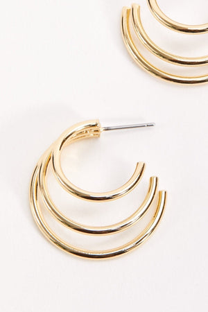 Carraig Donn Triple Hoop Earrings