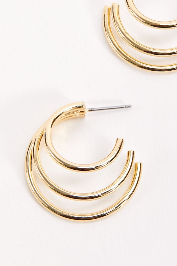 Carraig Donn Triple Hoop Earrings