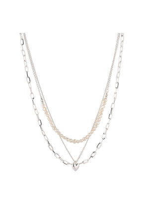 Carraig Donn Triple Layer Freshwater Pearl Necklace
