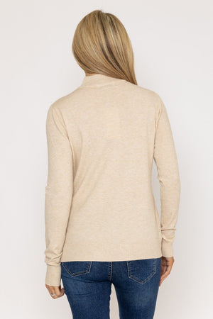 Carraig Donn Turtleneck Knit in Beige
