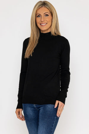 Carraig Donn Turtleneck Knit in Black