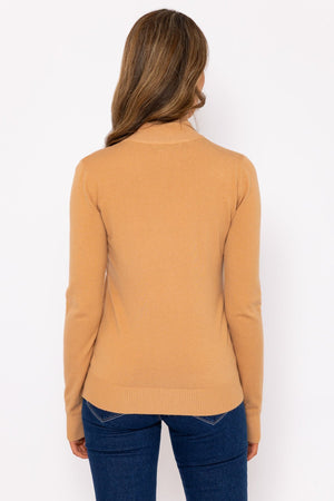 Carraig Donn Turtleneck Knit in Camel