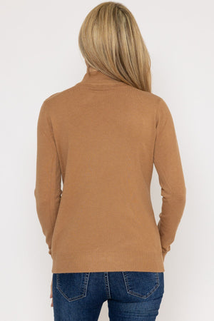 Carraig Donn Turtleneck Knit in Camel