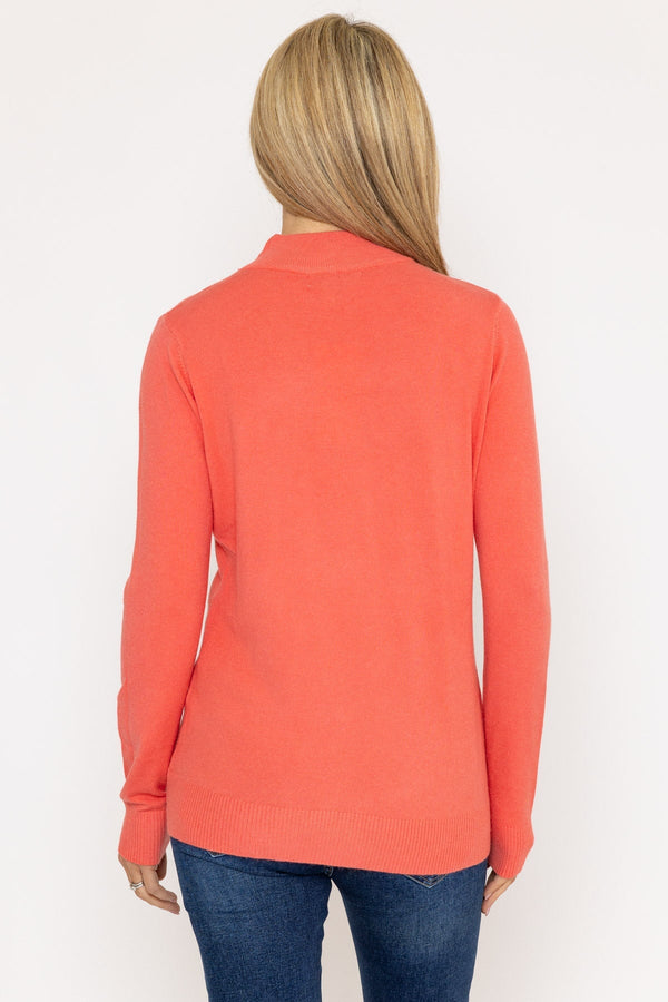 Carraig Donn Turtleneck Knit in Coral