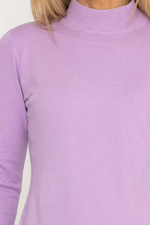 Carraig Donn Turtleneck Knit in Lilac