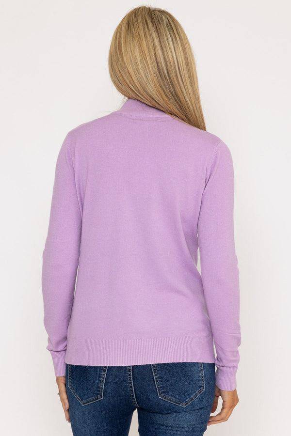 Carraig Donn Turtleneck Knit in Lilac