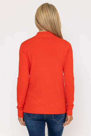 Carraig Donn Turtleneck Knit in Orange