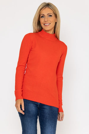Carraig Donn Turtleneck Knit in Orange