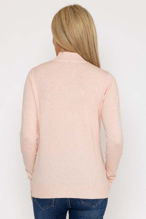 Carraig Donn Turtleneck Knit in Pink