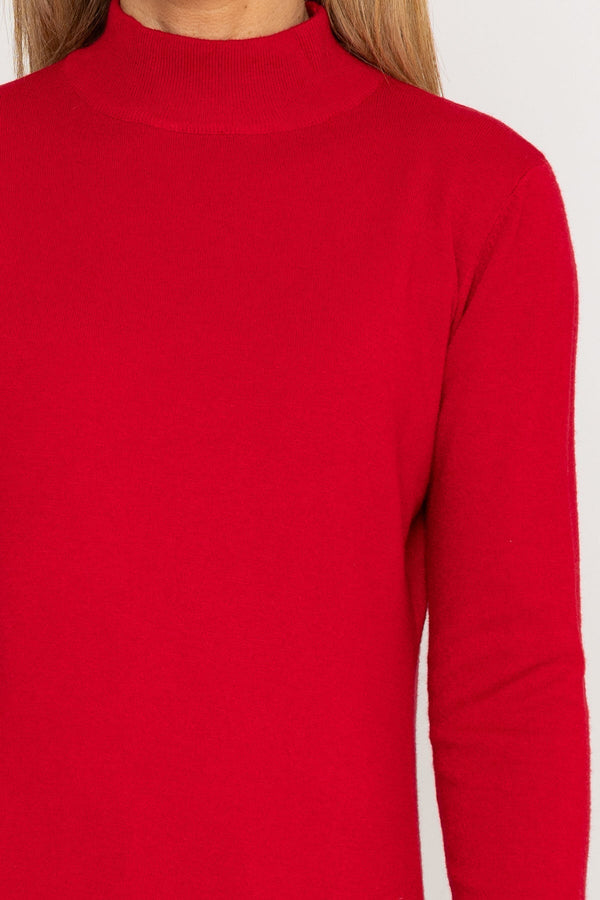 Carraig Donn Turtleneck Knit in Red