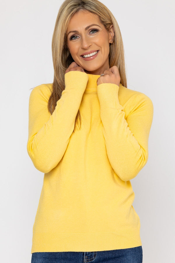 Carraig Donn Turtleneck Knit in Yellow