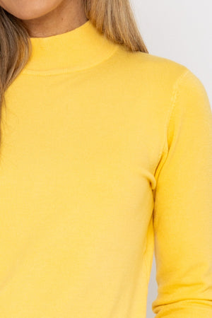 Carraig Donn Turtleneck Knit in Yellow