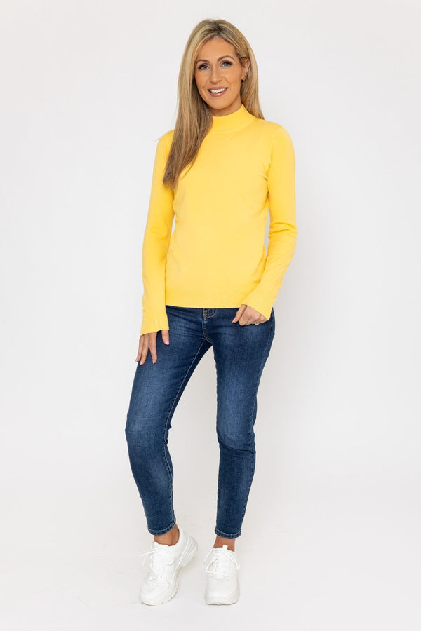 Carraig Donn Turtleneck Knit in Yellow
