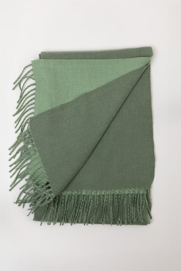 Carraig Donn Two Tone Soft Touch Scarf in Sage