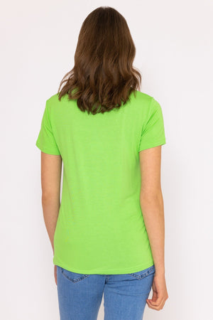 Carraig Donn V Neck Tee in Green