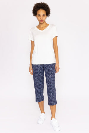 Carraig Donn V Neck Tee in White