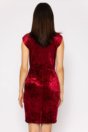 Carraig Donn Velour Tammy Dress in Red